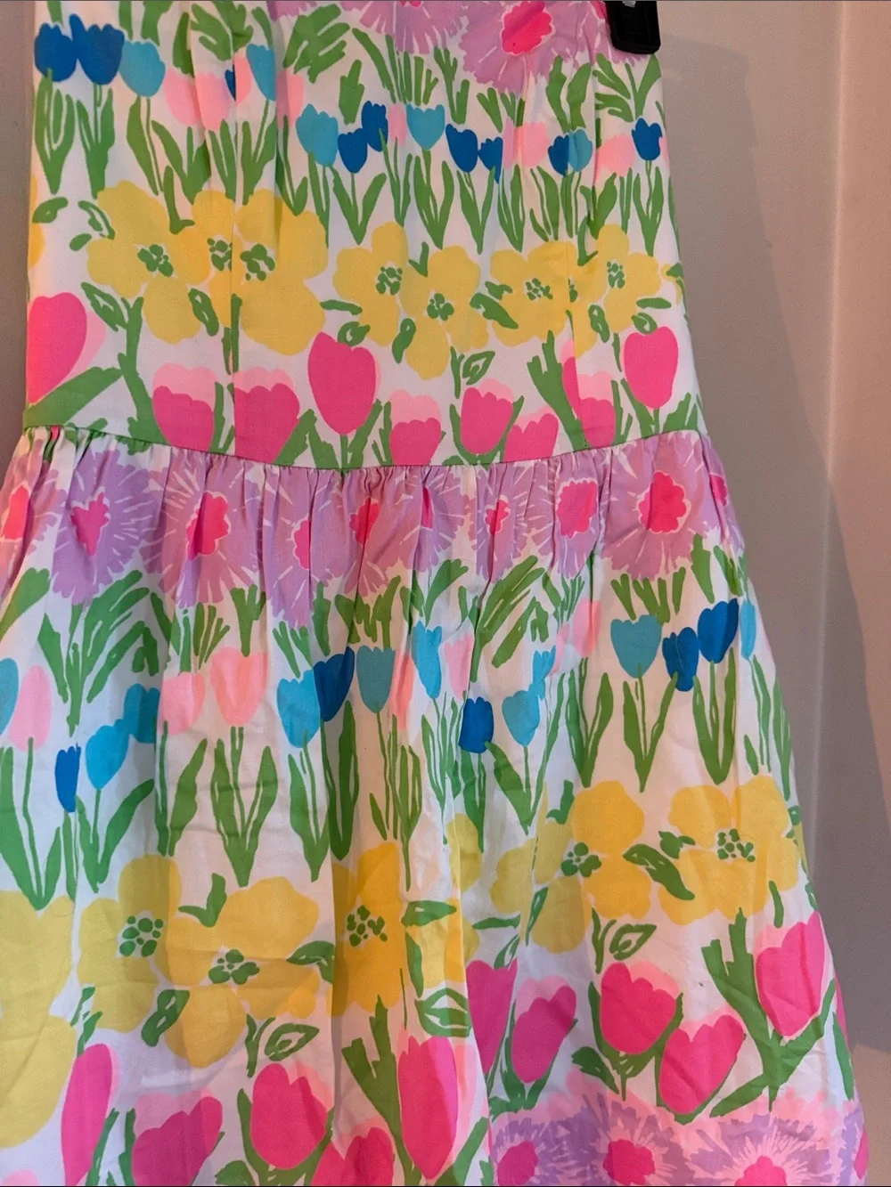 Lilly Pulitzer Floral Tiered Sundress in Pink, Yellow, Blue & Green - Picture 2 of 10